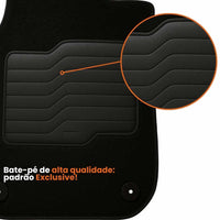 KIT TAPETES CARPETE PORTA MALAS + INTERNOS CIVIC 2017 A 2021