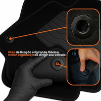 KIT TAPETES CARPETE PORTA MALAS + INTERNOS CITY HATCH 2022 A 2025