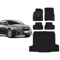 KIT TAPETES CARPETE PORTA MALAS + INTERNOS CRUZE 2008 A 2015