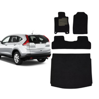 KIT TAPETES CARPETE PORTA MALAS + INTERNOS CR-V 2012 A 2018