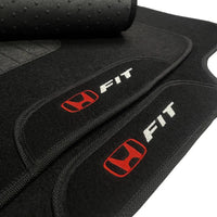 KIT TAPETES CARPETE PORTA MALAS + INTERNOS FIT 2009 A 2014