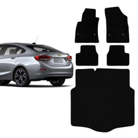 KIT TAPETES CARPETE PORTA MALAS + INTERNOS CRUZE 2017 A 2023