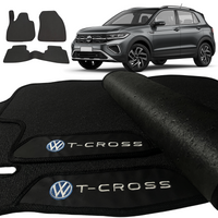 TAPETE BORRACHA PREMIUM T-CROSS 2018 A 2024 3 PEÇAS